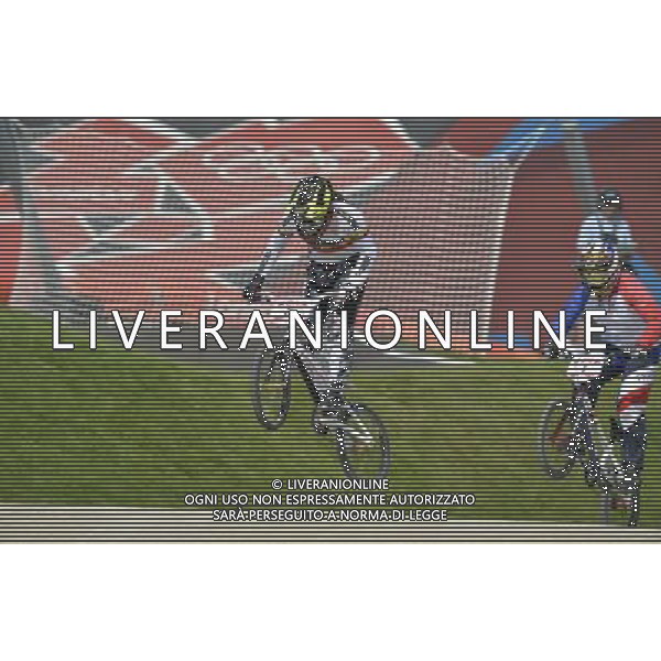 Riders compete in the BMX event at the Olympic Games. BMX Track, Olympic Park, Stratford. London ©photoshot/Agenzia Aldo Liverani Sas - ITALY ONLY - GIOCHI OLIMPICI, OLIMPIADI LONDRA 2012