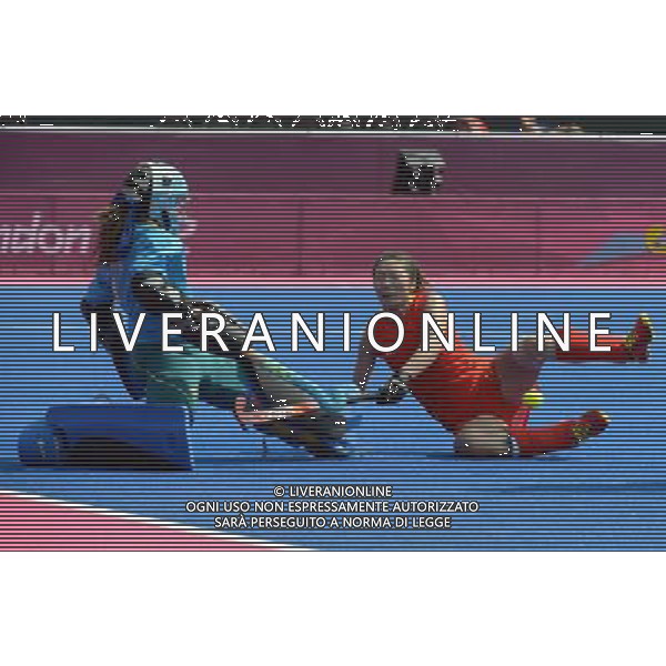 (120810) -- LONDON, Aug. 10, 2012 () -- Players compete during women\'s hocky classification 5th-6th match between China and Australia, at London 2012 Olympic Games in London, Britain, on August 10, 2012. Australia won 2-0. (/Guo Yong) (nxl) ©photoshot/Agenzia Aldo Liverani Sas - ITALY ONLY - GIOCHI OLIMPICI, OLIMPIADI LONDRA 2012