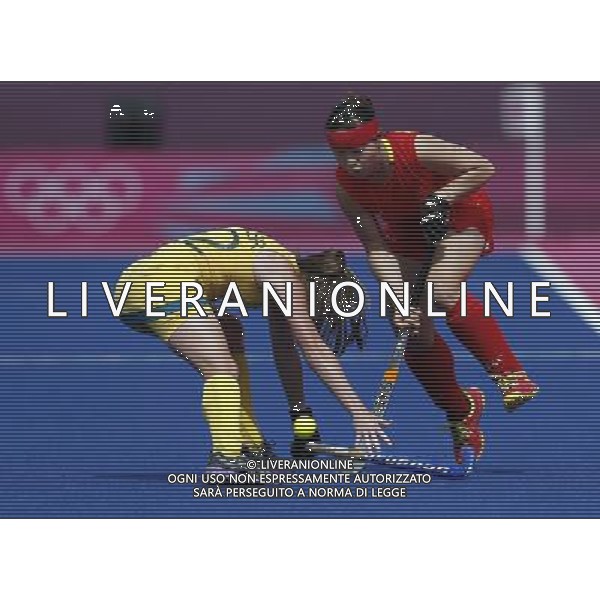 (120810) -- LONDON, Aug. 10, 2012 () -- Players compete during women\'s hockey classification 5th-6th match between China and Australia, at London 2012 Olympic Games in London, Britain, on August 10, 2012. Australia won 2-0. (/Shen Bohan) (nxl) ©photoshot/Agenzia Aldo Liverani Sas - ITALY ONLY - GIOCHI OLIMPICI, OLIMPIADI LONDRA 2012