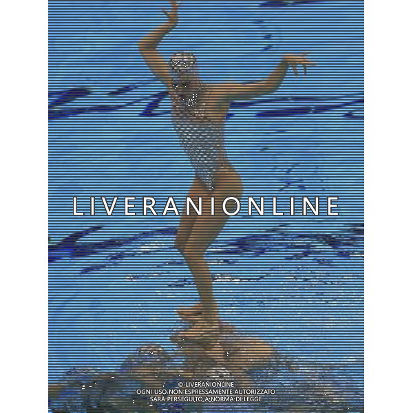 (120810) -- LONDON, Aug. 10, 2012 () -- Members of the Spanish team perform during women\'s Synchronised Swimming teams free routine competition, at London 2012 Olympic Games in London, Britain, on August 10, 2012. The Spanish team won bronze medal. (/Ren Zhenglai) (nxl) ©photoshot/Agenzia Aldo Liverani Sas - ITALY ONLY - GIOCHI OLIMPICI, OLIMPIADI LONDRA 2012