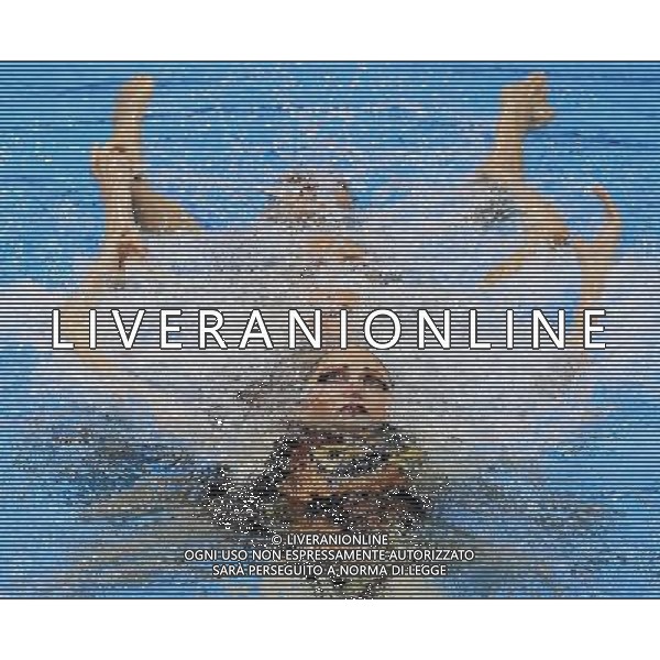 (120810) -- LONDON, Aug. 10, 2012 () -- Members of the Russian team perform during women\'s Synchronised Swimming teams free routine competition, at London 2012 Olympic Games in London, Britain, on August 10, 2012. The Russian team won gold medal. (/Ren Zhenglai) (nxl) ©photoshot/Agenzia Aldo Liverani Sas - ITALY ONLY - GIOCHI OLIMPICI, OLIMPIADI LONDRA 2012