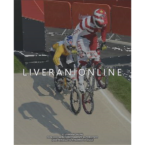 (120810) -- LONDON, Aug. 10, 2012 () -- Maris Strombergs of Latvia (No.81) competes during men\'s cycling BMX competition, at London 2012 Olympic Games in London, Britain, on August 10, 2012. Maris Strombergs of Latvia won gold medal. (/Yang Zongyou) (nxl) ©photoshot/Agenzia Aldo Liverani Sas - ITALY ONLY - GIOCHI OLIMPICI, OLIMPIADI LONDRA 2012