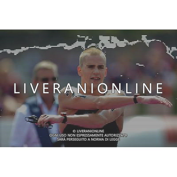 (120810) -- LONDON, Aug. 10, 2012 () -- Thomas Lurz of Germany is pictured after competing in men\'s swimming 10km marathon, at London 2012 Olympic Games in London, Britain, on August 10, 2012. Thomas Lurz of Germany won silver medal. (/Chen Xiaowei) (nxl) ITALY ONLY - GIOCHI OLIMPICI, OLIMPIADI LONDRA 2012