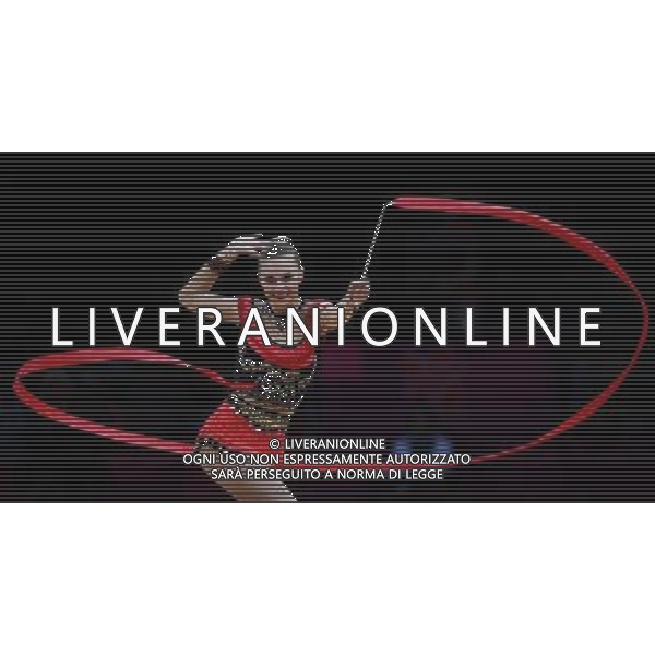 (120811) -- LONDON, Aug. 11, 2012 () -- Ganna Rizatdinova of Ukraine competes in gymnastics rhythmic individual all-around event, at London 2012 Olympic Games in London, Britain, on August 11, 2012. (/Tao Xiyi)(zgp) ITALY ONLY - GIOCHI OLIMPICI, OLIMPIADI LONDRA 2012