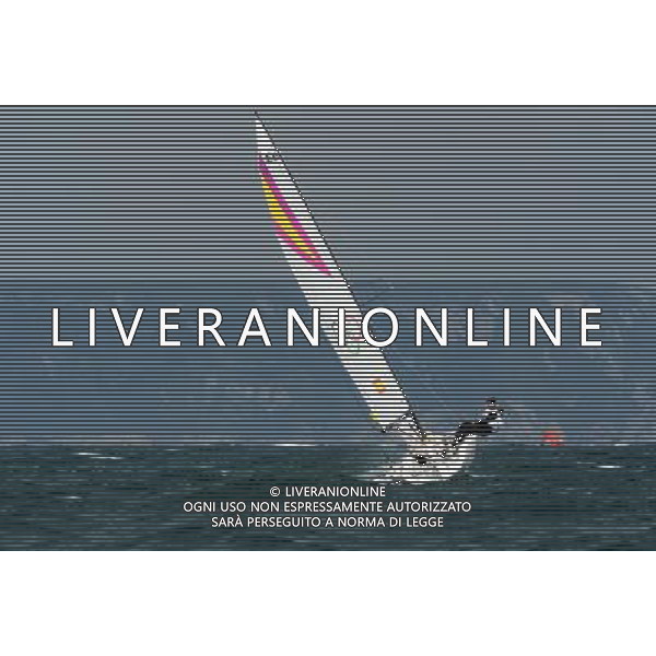 (120811) -- LONDON, Aug. 11, 2012 () -- The Spanish team competes in Elliott 6m WMR competition of Sailing event, at London 2012 Olympic Games in Britain, on August 11, 2012. The Spanish team won gold medal. (/Zeng Yi) (nxl) ITALY ONLY - GIOCHI OLIMPICI, OLIMPIADI LONDRA 2012