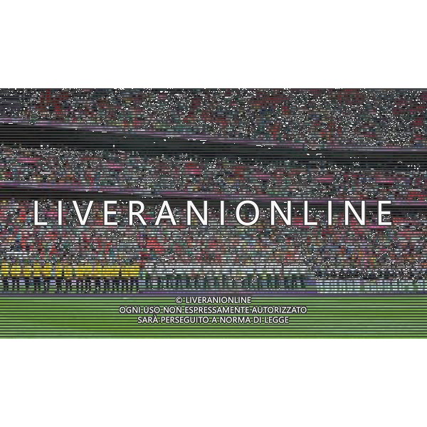 (120811) -- LONDON, Aug. 11, 2012 () -- Gold medalists of Mexico, silver medalists of Brazil and bronze medalists of South Korea attend awarding ceremony of men\'s football, at London 2012 Olympic Games in London, Britain, on August 11, 2012. (/Gong Lei) (zgp) ITALY ONLY - GIOCHI OLIMPICI, OLIMPIADI LONDRA 2012