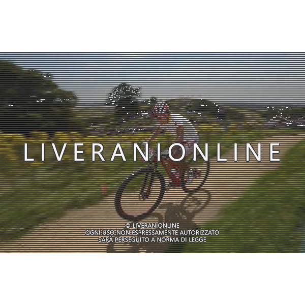 (120811) -- LONDON, Aug. 11, 2012 () -- Shi Qinglan of China competes in women\'s Cross-country competition of Cycling Mountain Bike event, at London 2012 Olympic Games in London, Britain, on August 11, 2012. Shi Qinglan of China finished 12th. (/Li Ga) (nxl) ©PHOTOSHOT/Agenzia Aldo Liverani Sas - ITALY ONLY - GIOCHI OLIMPICI, OLIMPIADI LONDRA 2012