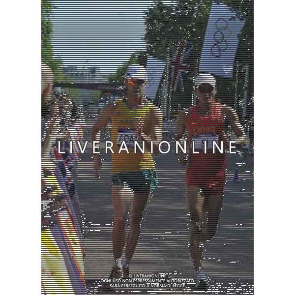 (120811) -- LONDON, Aug. 11, 2012 () -- Si Tianfeng of China competes in men\'s 50km race walk contest, at London 2012 Olympic Games in London, Britain, on August 11, 2012. Si Tianfeng of China won bronze medal. (/Gesang Dawa) (nxl) ©PHOTOSHOT/Agenzia Aldo Liverani Sas - ITALY ONLY - GIOCHI OLIMPICI, OLIMPIADI LONDRA 2012