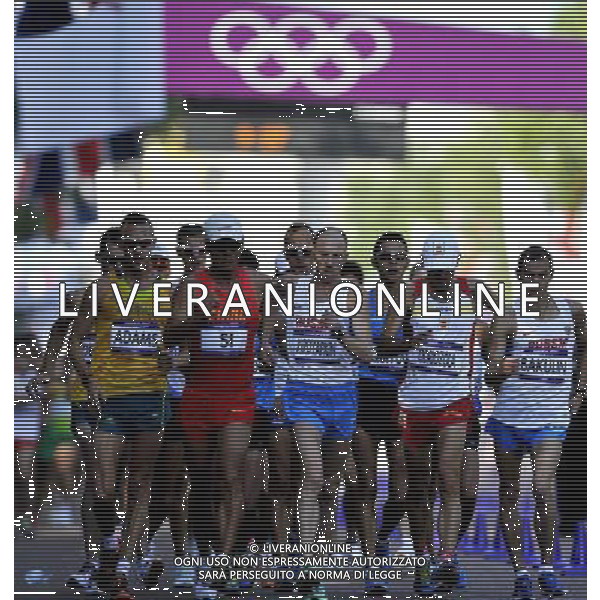 (120811) -- LONDON, Aug. 11, 2012 () -- Sergey Kirdyapkin of Russia competes in men\'s 50km race walk contest, at London 2012 Olympic Games in London, Britain, on August 11, 2012. Sergey Kirdyapkin of Russia won gold medal. (/Gesang Dawa) (nxl) ©PHOTOSHOT/Agenzia Aldo Liverani Sas - ITALY ONLY - GIOCHI OLIMPICI, OLIMPIADI LONDRA 2012