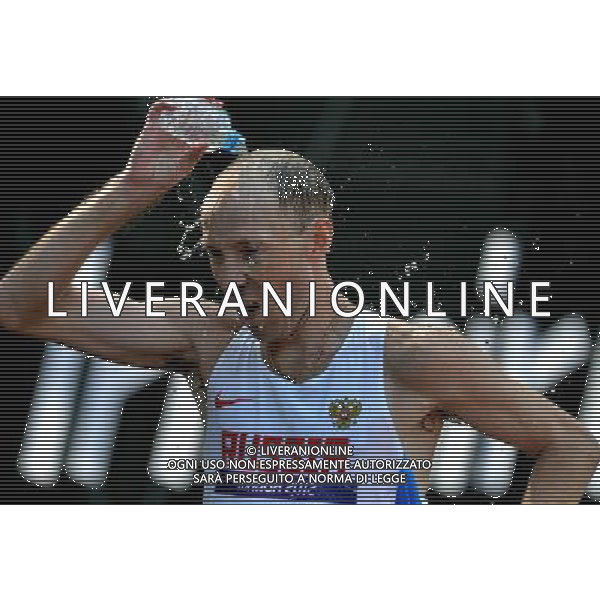 (120811) -- LONDON, Aug. 11, 2012 () -- Sergey Kirdyapkin of Russia competes in men\'s 50km race walk contest, at London 2012 Olympic Games in London, Britain, on August 11, 2012. Sergey Kirdyapkin of Russia won gold medal. (/Gesang Dawa) (nxl) ©PHOTOSHOT/Agenzia Aldo Liverani Sas - ITALY ONLY - GIOCHI OLIMPICI, OLIMPIADI LONDRA 2012