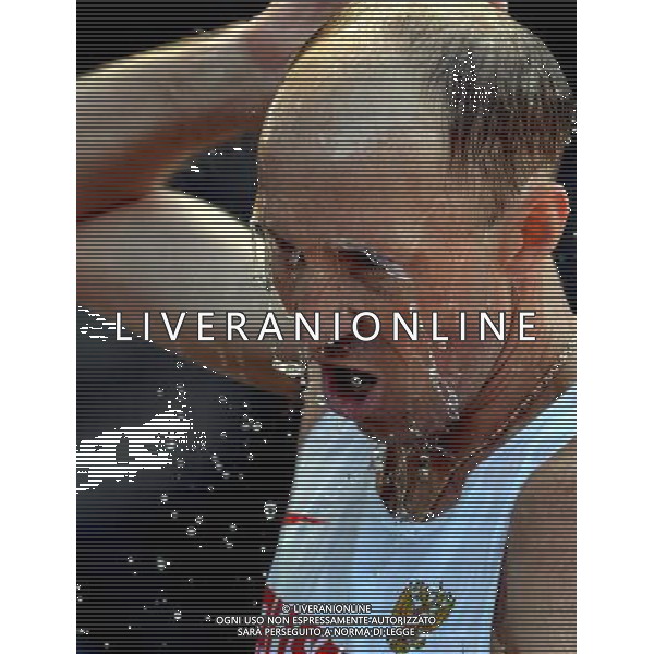 (120811) -- LONDON, Aug. 11, 2012 () -- Sergey Kirdyapkin of Russia competes in men\'s 50km race walk contest, at London 2012 Olympic Games in London, Britain, on August 11, 2012. Sergey Kirdyapkin of Russia won gold medal. (/Gesang Dawa) (nxl) ©PHOTOSHOT/Agenzia Aldo Liverani Sas - ITALY ONLY - GIOCHI OLIMPICI, OLIMPIADI LONDRA 2012