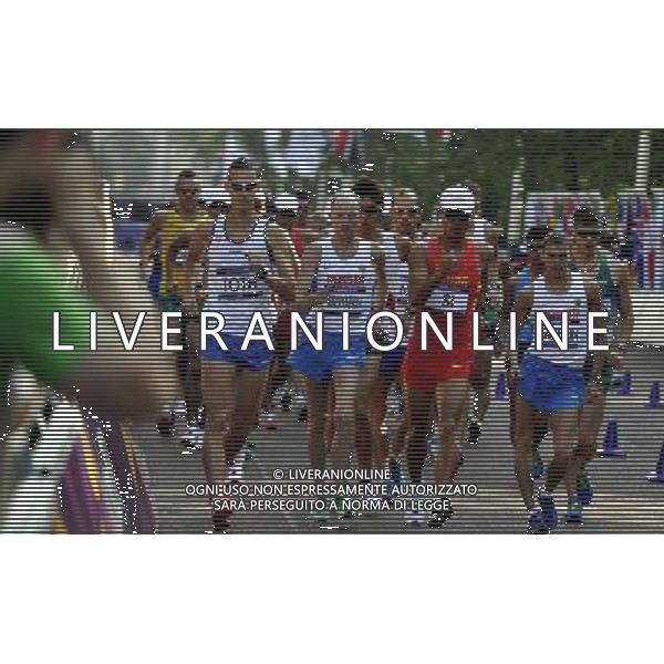(120811) -- LONDON, Aug. 11, 2012 () -- Si Tianfeng of China competes in men\'s 50km race walk contest, at London 2012 Olympic Games in London, Britain, on August 11, 2012. Si Tianfeng of China won bronze medal. (/Gesang Dawa) (nxl) ©PHOTOSHOT/Agenzia Aldo Liverani Sas - ITALY ONLY - GIOCHI OLIMPICI, OLIMPIADI LONDRA 2012