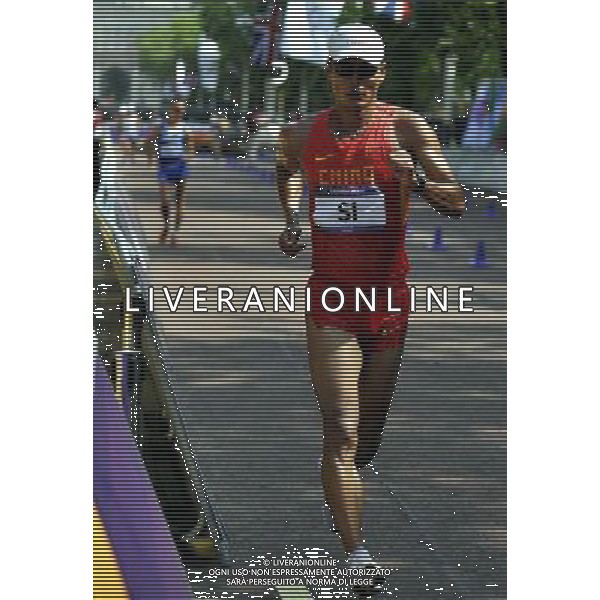 (120811) -- LONDON, Aug. 11, 2012 () -- Si Tianfeng of China competes in men\'s 50km race walk contest, at London 2012 Olympic Games in London, Britain, on August 11, 2012. Si Tianfeng of China won bronze medal. (/Gesang Dawa) (nxl) ©PHOTOSHOT/Agenzia Aldo Liverani Sas - ITALY ONLY - GIOCHI OLIMPICI, OLIMPIADI LONDRA 2012