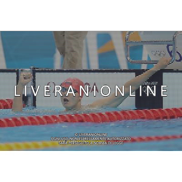 (120811) -- LONDON, Aug. 11, 2012 () -- Cao Zhongrong of China takes part in men\'s Modern Pentathlon 200m freestyle swimming competition, at London 2012 Olympic Games in London, Britain, on August 11, 2012. Cao Zhongrong of China currently ranks first with an overall score of 2376. (/Liu Dawei) (nxl) ©PHOTOSHOT/Agenzia Aldo Liverani Sas - ITALY ONLY - GIOCHI OLIMPICI, OLIMPIADI LONDRA 2012