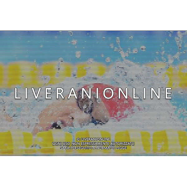 (120811) -- LONDON, Aug. 11, 2012 () -- Wang Guan of China competes during men\'s Modern Pentathlon 200m freestyle swimming competition, at London 2012 Olympic Games in London, Britain, on August 11, 2012. (/Liu Dawei) (nxl) ©PHOTOSHOT/Agenzia Aldo Liverani Sas - ITALY ONLY - GIOCHI OLIMPICI, OLIMPIADI LONDRA 2012