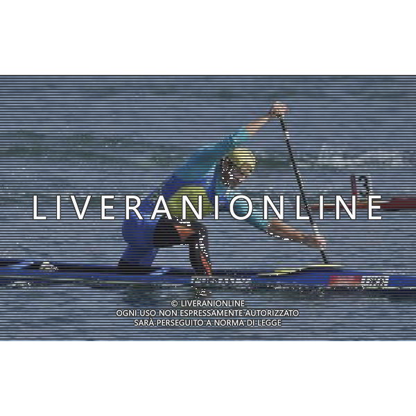 (120811) -- LONDON, Aug. 11, 2012 () -- Yuri Cheban of Ukraine competes in men\'s canoe single (C1) 200m competition of Canoe Sprint event, at London 2012 Olympic Games in London, Britain, on August 11, 2012. Yuri Cheban of Ukraine won gold medal. (/Shen Bohan) (nxl) ©PHOTOSHOT/Agenzia Aldo Liverani Sas - ITALY ONLY - GIOCHI OLIMPICI, OLIMPIADI LONDRA 2012