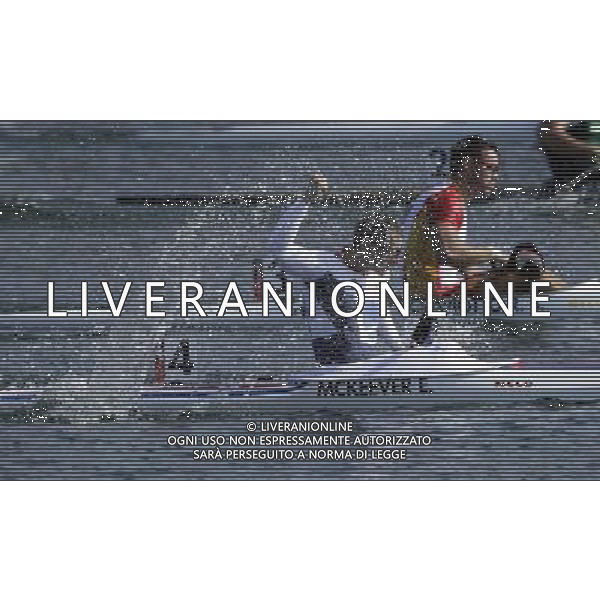 (120811) -- LONDON, Aug. 11, 2012 () -- Ed McKeever of Britain celebrates after winning in men\'s kayak single (K1) 200m competition of Canoe Sprint event, at London 2012 Olympic Games in London, Britain, on August 11, 2012. Ed McKeever of Britain won gold medal. (/Shen Bohan) (nxl) ©PHOTOSHOT/Agenzia Aldo Liverani Sas - ITALY ONLY - GIOCHI OLIMPICI, OLIMPIADI LONDRA 2012