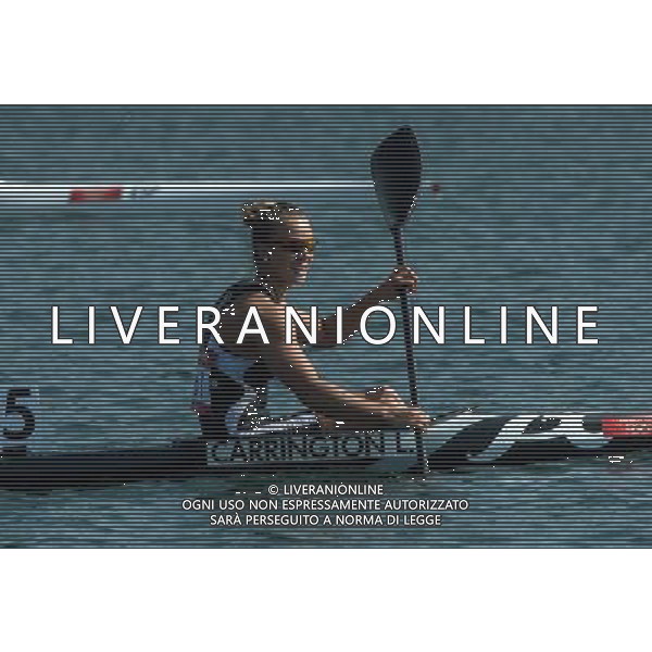 (120811) -- LONDON, Aug. 11, 2012 () -- Lisa Carrington of New Zealand competes in women\'s kayak single (K1) 200m competition of Canoe Sprint event, at London 2012 Olympic Games in London, Britain, on August 11, 2012. Lisa Carrington of New Zealand won gold medal. (/Cheng Min) (nxl) ©PHOTOSHOT/Agenzia Aldo Liverani Sas - ITALY ONLY - GIOCHI OLIMPICI, OLIMPIADI LONDRA 2012