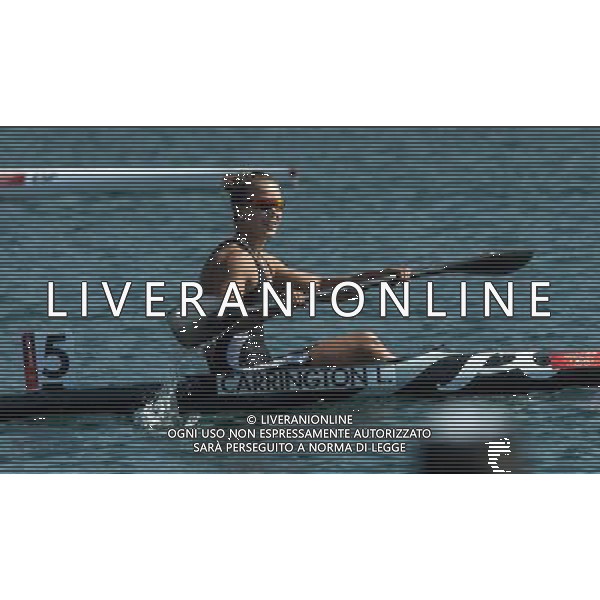 (120811) -- LONDON, Aug. 11, 2012 () -- Lisa Carrington of New Zealand competes in women\'s kayak single (K1) 200m competition of Canoe Sprint event, at London 2012 Olympic Games in London, Britain, on August 11, 2012. Lisa Carrington of New Zealand won gold medal. (/Cheng Min) (nxl) ©PHOTOSHOT/Agenzia Aldo Liverani Sas - ITALY ONLY - GIOCHI OLIMPICI, OLIMPIADI LONDRA 2012