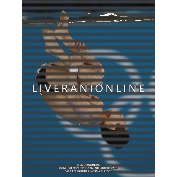 (120811) -- LONDON, Aug. 11, 2012 () -- Lin Yue of China competes during the men\'s 10m platform final at London 2012 Olympic Games, London, Britain, Aug. 11, 2012. (/Yang Lei) ©PHOTOSHOT/Agenzia Aldo Liverani Sas - ITALY ONLY - GIOCHI OLIMPICI, OLIMPIADI LONDRA 2012