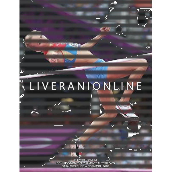 (120811) -- LONDON, Aug. 11, 2012 () -- Svetlana Shkolina of Russia competes in women\'s high jump event at London 2012 Olympic Games, London, Britain, Aug. 11, 2012. Svetlana Shkolina won bronze medal. (/Liao Yujie)(zgp) ©PHOTOSHOT/Agenzia Aldo Liverani Sas - ITALY ONLY - GIOCHI OLIMPICI, OLIMPIADI LONDRA 2012
