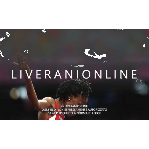 (120811) -- LONDON, Aug. 11, 2012 () -- Chaunte Lowe of USA competes in women\'s high jump final at London 2012 Olympic Games, London, Britain, Aug. 11, 2012. (/Liao Yujie)(zgp) ©PHOTOSHOT/Agenzia Aldo Liverani Sas - ITALY ONLY - GIOCHI OLIMPICI, OLIMPIADI LONDRA 2012