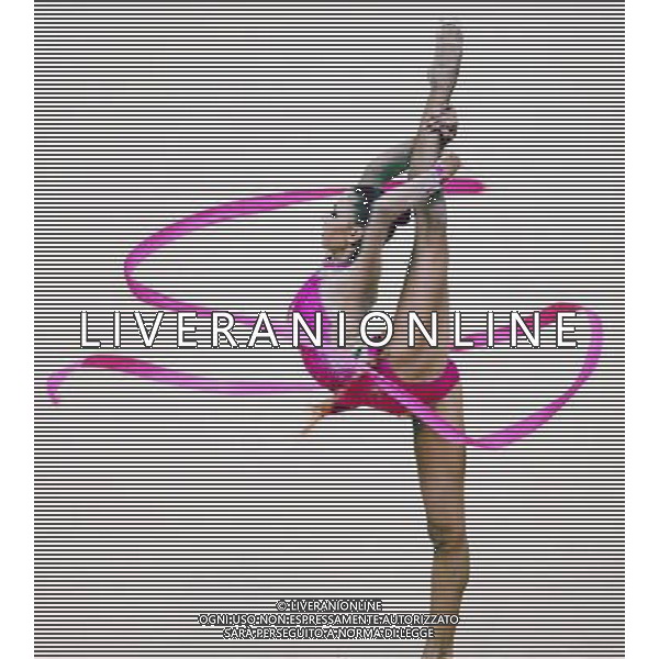 (120811) -- LONDON, Aug. 11, 2012 () -- Daria Dmitrieva of Russia competes in gymnastics rhythmic individual all-around event, at London 2012 Olympic Games in London, Britain, on August 11, 2012. Daria Dmitrieva won silver medal. (/Yang Zongyou)(zgp) ©PHOTOSHOT/Agenzia Aldo Liverani Sas - ITALY ONLY - GIOCHI OLIMPICI, OLIMPIADI LONDRA 2012