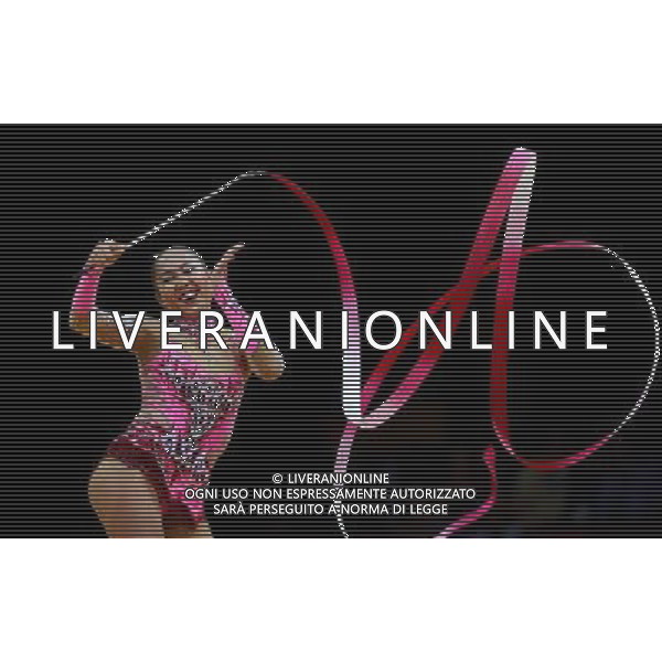 (120811) -- LONDON, Aug. 11, 2012 () -- Aliya Garayeva of Azerbaijan competes in gymnastics rhythmic individual all-around event, at London 2012 Olympic Games in London, Britain, on August 11, 2012. (/Tao Xiyi)(zgp) ©PHOTOSHOT/Agenzia Aldo Liverani Sas - ITALY ONLY - GIOCHI OLIMPICI, OLIMPIADI LONDRA 2012