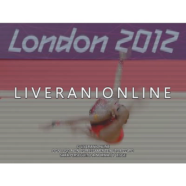 (120811) -- LONDON, Aug. 11, 2012 () -- Evgeniya Kanaeva of Russia competes in gymnastics rhythmic individual all-around event, at London 2012 Olympic Games in London, Britain, on August 11, 2012. Evgeniya Kanaeva of Russia won gold medal with 116.900. (/Guo Yong)(zgp) ©PHOTOSHOT/Agenzia Aldo Liverani Sas - ITALY ONLY - GIOCHI OLIMPICI, OLIMPIADI LONDRA 2012