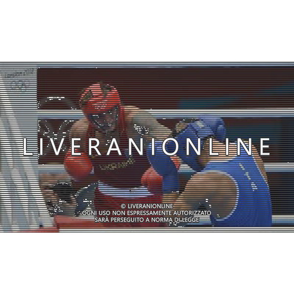 (120811) -- LONDON, Aug. 11, 2012 () -- Oleksandr Usyk of Ukraine (in red) competes with Clemente Russo of Italy during men\'s boxing heavy (91kg) gold medal match, at London 2012 Olympic Games in London, Britain, on August 11, 2012. Oleksandr Usyk of Ukraine won the gold medal of the event. (/Guo Yong) ©PHOTOSHOT/Agenzia Aldo Liverani Sas - ITALY ONLY - GIOCHI OLIMPICI, OLIMPIADI LONDRA 2012