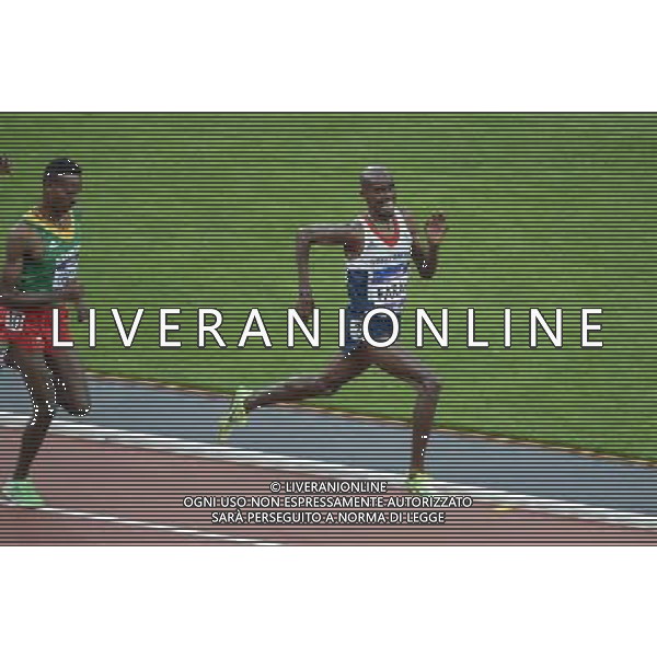 (120811) -- LONDON, Aug. 11, 2012 () -- Mohamed Farah (R) of Britain competes in men\'s 5000m final at London 2012 Olympic Games, London, Britain, Aug. 11, 2012. Mohamed Farah won gold medal with 13:41.66. (/Qi Heng)(zgp) ©PHOTOSHOT/Agenzia Aldo Liverani Sas - ITALY ONLY - GIOCHI OLIMPICI, OLIMPIADI LONDRA 2012