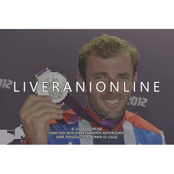 Team GB Delegation Leadership plus TeamGB medalist give end of Olympics Press Conference. Media Press Centre, Olympic Stadium, Olympic Park, Stratford. London : Nick Dempsey Silver medalist, Sailing Men\'s RS-X ©photoshot/Agenzia Aldo Liverani Sas - ITALY ONLY - GIOCHI OLIMPICI, OLIMPIADI LONDRA 2012