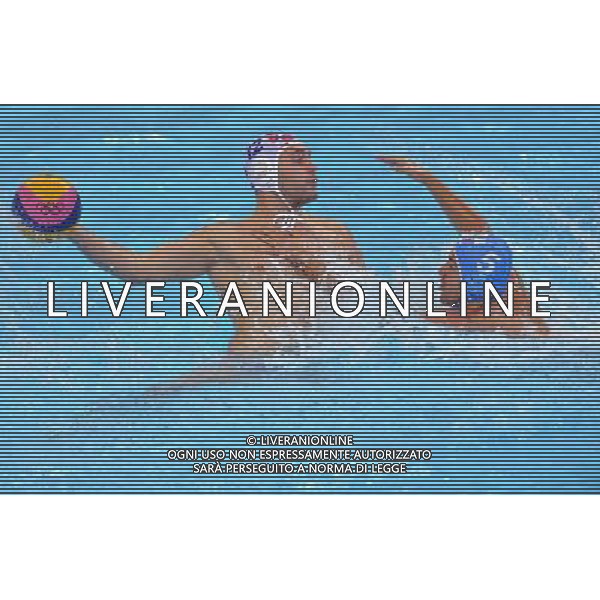 12.08.2012. London, England. Paulo Obradovic l of Croatia is Challenged during the mens Water Polo Gold Medal Match between Croatia and Italy London 2012 Olympic Games in London Britain August 12 2012 Croatia Won The Match and claimed The Gold Medal of The Event Chen Xiaowei Britain London Men Water Polo Gold ITALY ONLY - GIOCHI OLIMPICI, OLIMPIADI LONDRA 2012