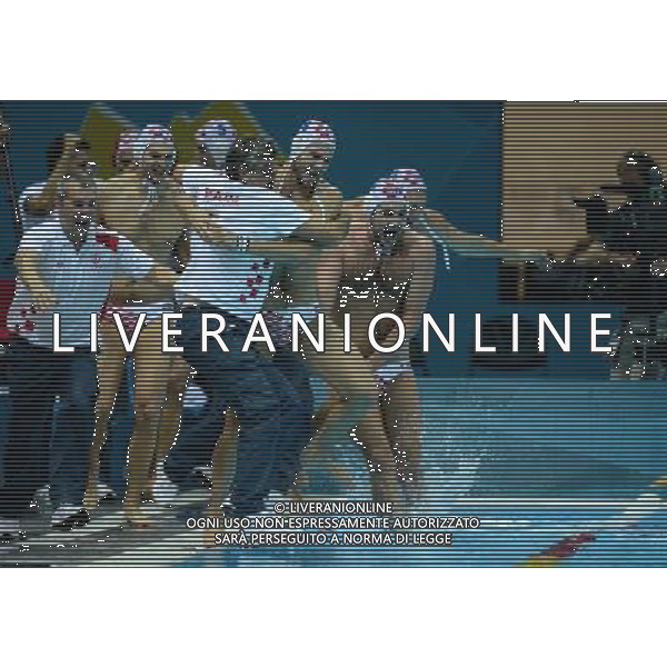 (120812) -- LONDON, Aug. 12, 2012 () -- Players of Croatia celebrate after winning men\'s water polo gold medal match between Croatia and Italy at London 2012 Olympic Games in London, Britain, August 12, 2012. Croatia won the match and claimed the gold medal of the event. (/Yang Lei) ITALY ONLY - GIOCHI OLIMPICI, OLIMPIADI LONDRA 2012