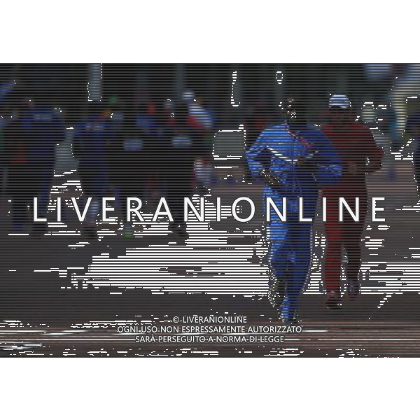 (120812) -- LONDON, Aug. 12, 2012 () -- IOA Guor Marial takes part in men\'s marathon competition, at London 2012 Olympic Games in London, Britain, on August 12, 2012. IOA Guor Marial finished 47th. (/Liao Yujie) (nxl) ©PHOTOSHOT/AGENZIA ALDO LIVERANI SAS - ITALY ONLY - GIOCHI OLIMPICI, OLIMPIADI LONDRA 2012