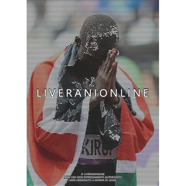 (120812) -- LONDON, Aug. 12, 2012 () -- Abel Kirui of Kenya takes part in men\'s marathon competition, at London 2012 Olympic Games in London, Britain, on August 12, 2012. Abel Kirui of Kenya won silver medal. (/Liao Yujie) (nxl) ©PHOTOSHOT/AGENZIA ALDO LIVERANI SAS - ITALY ONLY - GIOCHI OLIMPICI, OLIMPIADI LONDRA 2012