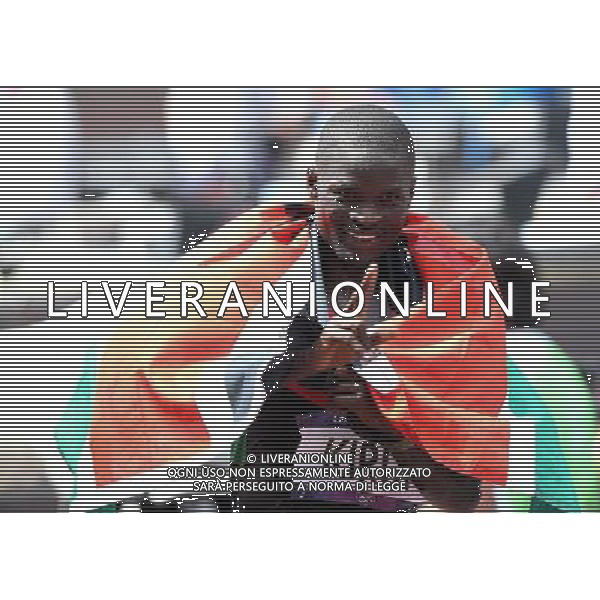 (120812) -- LONDON, Aug. 12, 2012 () -- Abel Kirui of Kenya takes part in men\'s marathon competition, at London 2012 Olympic Games in London, Britain, on August 12, 2012. Abel Kirui of Kenya won silver medal. (/Liao Yujie) (nxl) ©PHOTOSHOT/AGENZIA ALDO LIVERANI SAS - ITALY ONLY - GIOCHI OLIMPICI, OLIMPIADI LONDRA 2012