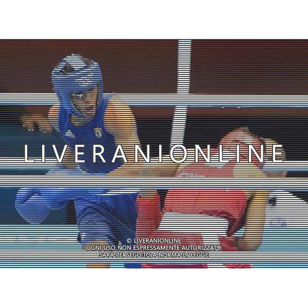 (120812) -- LONDON, Aug. 12, 2012 () -- Robeisy Ramirez Carrazana of Cuba (in blue) competes with Tugstsogt Nyambayar of Mongolia in men\'s boxing fly (52kg) gold medal competition, at London 2012 Olympic Games in London, Britain, on August 12, 2012. Robeisy Ramirez Carrazana of Cuba won gold medal. (/Guo Yong) (nxl) ©PHOTOSHOT/AGENZIA ALDO LIVERANI SAS - ITALY ONLY - GIOCHI OLIMPICI, OLIMPIADI LONDRA 2012