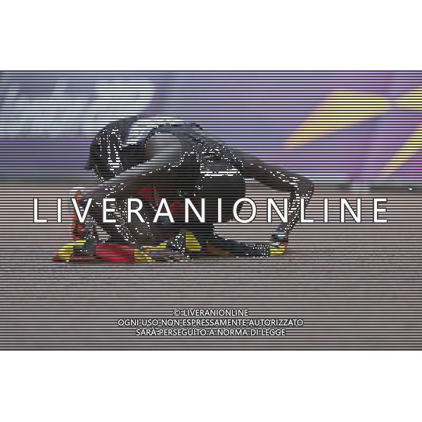 (120812) -- LONDON, Aug. 12, 2012 () -- Stephen Kiprotich of Uganda celebrates after men\'s marathon competition, at London 2012 Olympic Games in London, Britain, on August 12, 2012. Stephen Kiprotich of Uganda won gold medal. (/Liao Yujie) (nxl) ©PHOTOSHOT/AGENZIA ALDO LIVERANI SAS - ITALY ONLY - GIOCHI OLIMPICI, OLIMPIADI LONDRA 2012