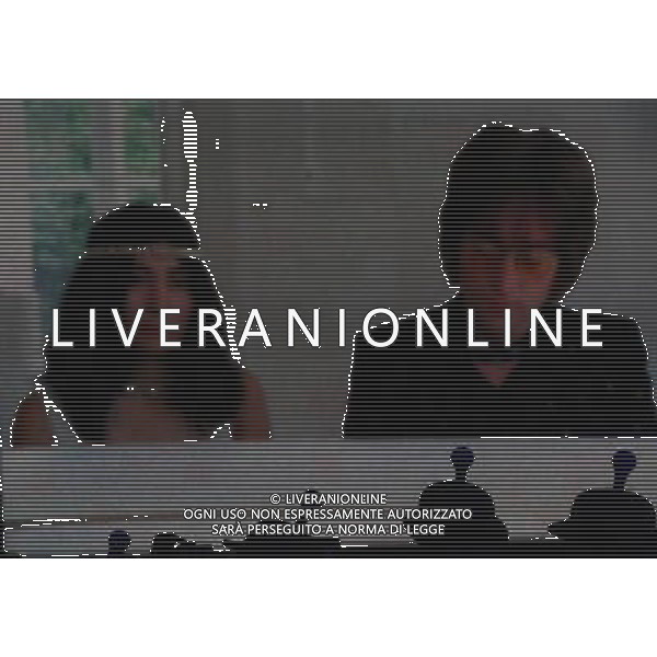 (120812) -- LONDON, Aug. 12, 2012 () -- The photo of John Winston Lennon and his wife Yoko Ono is shown on screen at the Closing Ceremony of the London 2012 Olympic Games at the Olympic Stadium in London, Britain, August 12, 2012. (/Shen Bohan) (zgp) ©PHOTOSHOT/AGENZIA ALDO LIVERANI SAS - ITALY ONLY - CERIMONIA DI CHIUSURA DEI GIOCHI OLIMPICI, OLIMPIADI LONDRA 2012