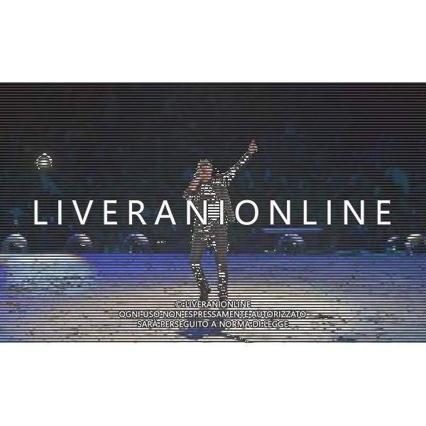 (120812) -- LONDON, Aug. 12, 2012 () -- Photo taken on August 12, 2012 shows Singer George Michael performs during the closing ceremony of the London 2012 Olympic Games at the Olympic Stadium in London, Britain. (/Cheng Min) (lm) ©PHOTOSHOT/AGENZIA ALDO LIVERANI SAS - ITALY ONLY - CERIMONIA DI CHIUSURA DEI GIOCHI OLIMPICI, OLIMPIADI LONDRA 2012