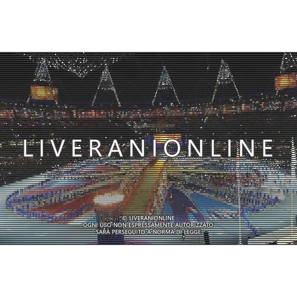 (120812) -- LONDON, Aug. 12, 2012 () -- Photo taken on August 12, 2012 shows the the closing ceremony of the London 2012 Olympic Games at the Olympic Stadium in London, Britain. (/Yang Zongyou) (lm) ©PHOTOSHOT/AGENZIA ALDO LIVERANI SAS - ITALY ONLY - CERIMONIA DI CHIUSURA DEI GIOCHI OLIMPICI, OLIMPIADI LONDRA 2012