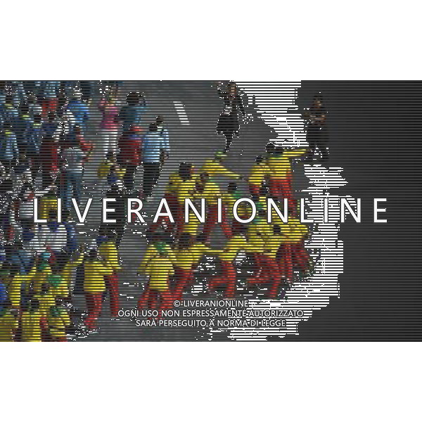 (120812) -- LONDON, Aug. 12, 2012 () -- Athletes of Cameroon parade into the Olympic Stadium at the Closing Ceremony of the London 2012 Olympic Games in London, Britain, August 12, 2012. (/Wang Qingqin) (zgp) ©PHOTOSHOT/AGENZIA ALDO LIVERANI SAS - ITALY ONLY - CERIMONIA DI CHIUSURA DEI GIOCHI OLIMPICI, OLIMPIADI LONDRA 2012