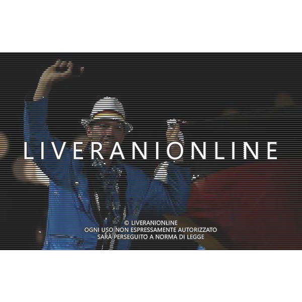 (120812) -- LONDON, Aug. 12, 2012 () -- A German athlete is seen at the Closing Ceremony of the London 2012 Olympic Games in London, Britain, August 12, 2012. (/Shen Bohan) (zgp) ©PHOTOSHOT/AGENZIA ALDO LIVERANI SAS - ITALY ONLY - CERIMONIA DI CHIUSURA DEI GIOCHI OLIMPICI, OLIMPIADI LONDRA 2012