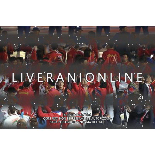 (120812) -- LONDON, Aug. 12, 2012 () -- Photo taken on August 12, 2012 shows the athletes of China parade into the stadium during the closing ceremony of the London 2012 Olympic Games at the Olympic Stadium in London, Britain. (/Wang Shen) (lm) ©PHOTOSHOT/AGENZIA ALDO LIVERANI SAS - ITALY ONLY - CERIMONIA DI CHIUSURA DEI GIOCHI OLIMPICI, OLIMPIADI LONDRA 2012