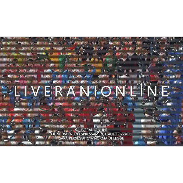 (120812) -- LONDON, Aug. 12, 2012 () -- Photo taken on August 12, 2012 shows athletes parading into the stadium during the closing ceremony of the London 2012 Olympic Games at the Olympic Stadium in London, Britain. (/Cheng Min) (lm) ©PHOTOSHOT/AGENZIA ALDO LIVERANI SAS - ITALY ONLY - CERIMONIA DI CHIUSURA DEI GIOCHI OLIMPICI, OLIMPIADI LONDRA 2012