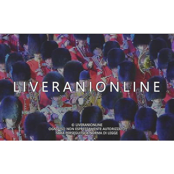 (120812) -- LONDON, Aug. 12, 2012 () -- Photo taken on August 12, 2012 shows the performance during the closing ceremony of the London 2012 Olympic Games at the Olympic Stadium in London, Britain. (/Cheng Min) (lm) ©PHOTOSHOT/AGENZIA ALDO LIVERANI SAS - ITALY ONLY - CERIMONIA DI CHIUSURA DEI GIOCHI OLIMPICI, OLIMPIADI LONDRA 2012