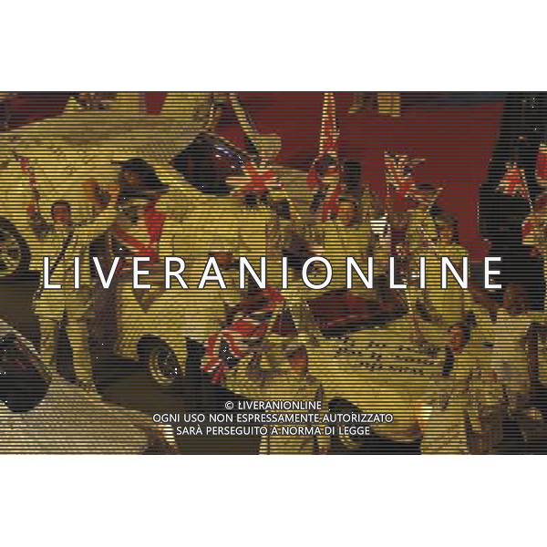 (120812) -- LONDON, Aug. 12, 2012 () -- Photo taken on August 12, 2012 shows the art performance at the Closing Ceremony of the London 2012 Olympic Games at the Olympic Stadium in London, Britain. (/Wang Qingqin) (zgp) ©PHOTOSHOT/AGENZIA ALDO LIVERANI SAS - ITALY ONLY - CERIMONIA DI CHIUSURA DEI GIOCHI OLIMPICI, OLIMPIADI LONDRA 2012