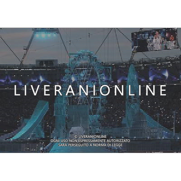 (120812) -- LONDON, Aug. 12, 2012 () -- The pre-show is performed at the Closing Ceremony of the London 2012 Olympic Games at the Olympic Stadium in London, Britain, August 12, 2012. (/Shen Bohan) (zgp) ©PHOTOSHOT/AGENZIA ALDO LIVERANI SAS - ITALY ONLY - CERIMONIA DI CHIUSURA DEI GIOCHI OLIMPICI, OLIMPIADI LONDRA 2012