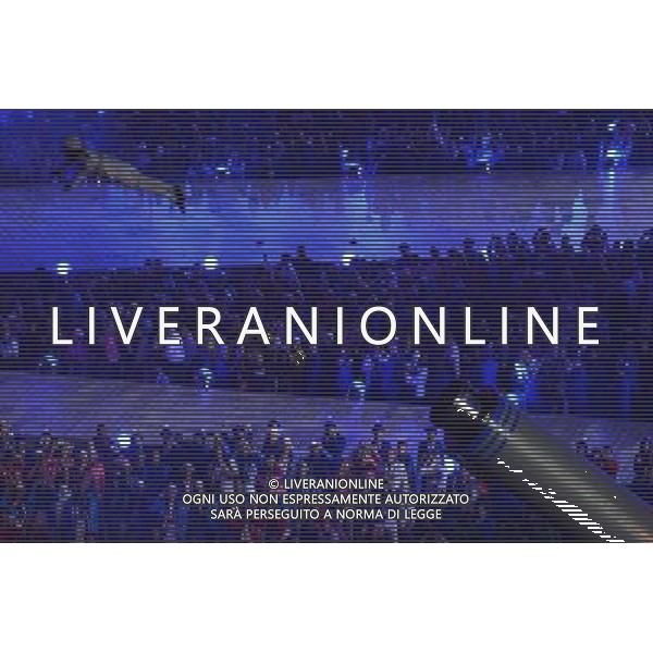 (120812) -- LONDON, Aug. 12, 2012 () -- Photo taken on August 12, 2012 shows the art performance at the Closing Ceremony of the London 2012 Olympic Games at the Olympic Stadium in London, Britain. (/Wang Qingqin) (zgp) ©PHOTOSHOT/AGENZIA ALDO LIVERANI SAS - ITALY ONLY - CERIMONIA DI CHIUSURA DEI GIOCHI OLIMPICI, OLIMPIADI LONDRA 2012